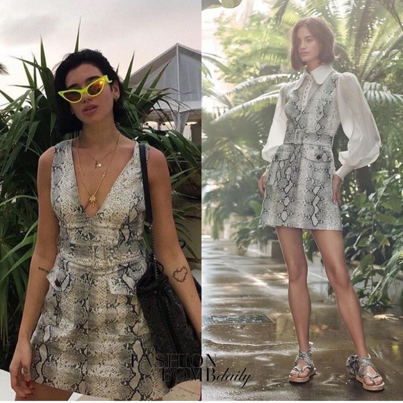 Zimmermann Corsage Python Print Safari Linen Mini Shirt Dress Size Zimmermann 2 - Picture 9 of 12